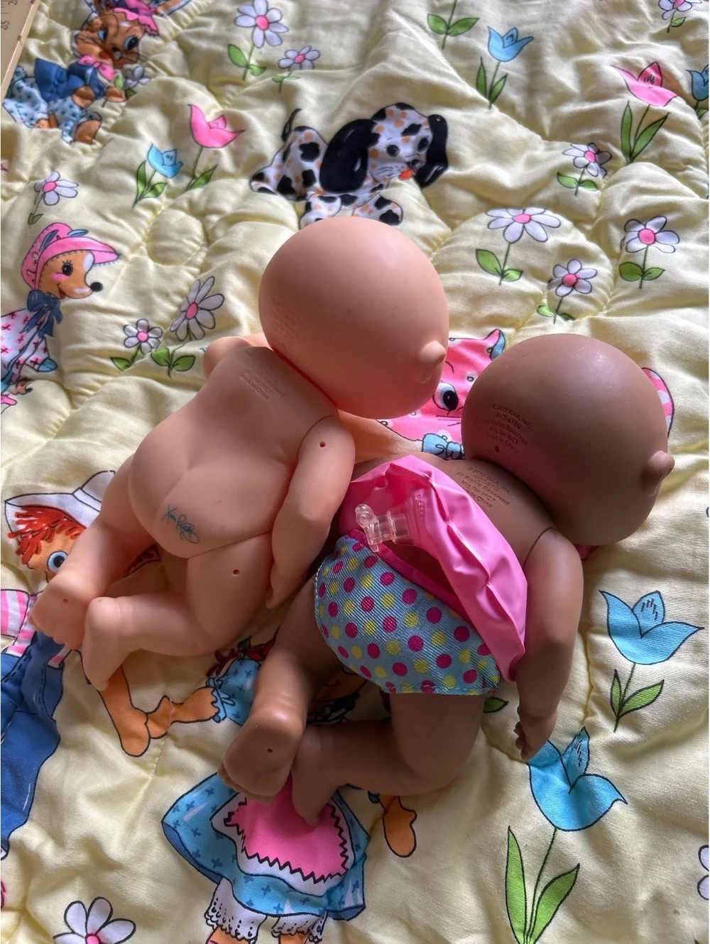 Cabbage Patch Kids Baby Dolls Set of 2 with Swim Diaper